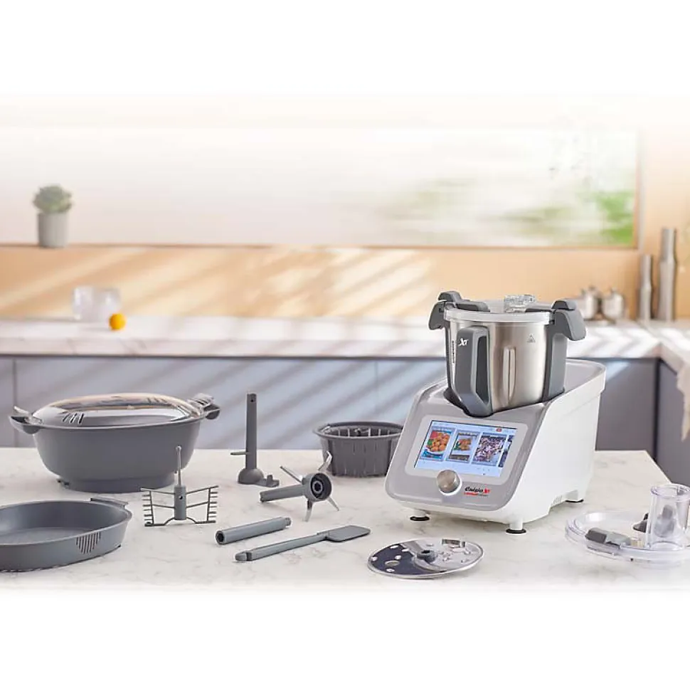 Robot Cuiseur Connecté 800 Recettes Cuisioxtconnect Gris Kitchencook
