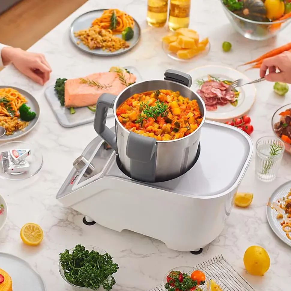 Robot Cuiseur Connecté 800 Recettes Cuisioxtconnect Gris Kitchencook