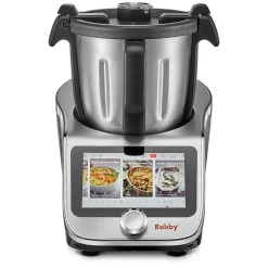 Robot cuiseur multifonctions connecté avec bol xl, balance intégrée et grand écran tactile +750 recettes Robby ROBICOOK XL