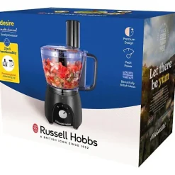 Robot culinaire - RUSSEL HOBBS - Desire Matte Charcoal - 600 W - 2 vitesses + pulse - Noir