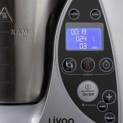 Robot culinaire chauffant 3l 1500w gris Livoo DOP142G