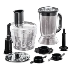 Robot Multifonction - RUSSELL HOBBS - Matte Black 24732-56 - 600 W - Bol 2,5 L - Lames inox - Disque réversible - Noir mat