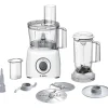 Robot multifonction BOSCH MultiTalent3 - Blanc - 800 W - 2 vitesses et pulse - Bol mélangeur 2,3 L - Bol mixeur 1 L - 2 disques