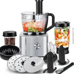 Robot Multifonction de Cuisine de 1,5L - 3,2L 1100W gris noir