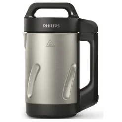 Robot PHILIPS - Blender chauffant - 1000W - bol 1.2 L - Soup Maker - inox/noir - HR2203.80