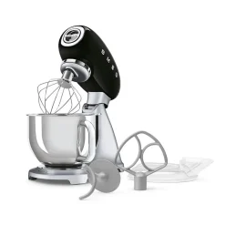 Robot pâtissier multifonctions 4.8l 800w noir Smeg SMF04BLEU