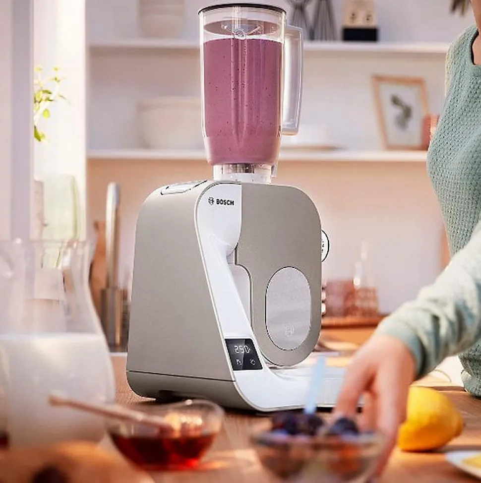 Robot pâtissier multifonction 3.9l 1000w blanc/champagne Bosch MUM5XW20 mum5 creationline