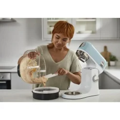 Robot pâtissier multifonction KENWOOD KMX754PB - Moteur professionnel 1000W - 2 sorties pour accessoires - Bol en verre 5L avec