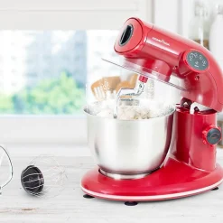 Robot Pétrin Avec Bol Inox 5l Ak80v2 Kitchencook Rouge