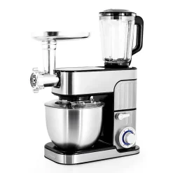 Robot Pétrin Inox 5.5l Avec Hachoir Antara Pro Kitchencook Gris