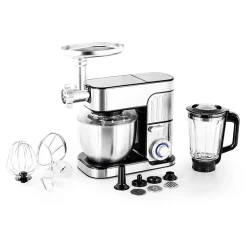 Robot Pétrin Inox 5.5l Avec Hachoir Antara Pro Kitchencook Gris