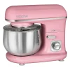 Robot pétrin multifonction 5L 1100W rétro Clatronic KM 3711 Rose