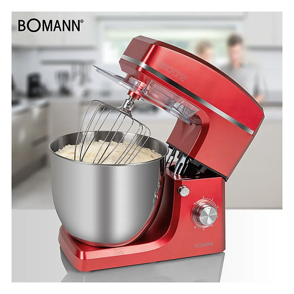 Robot pétrin multifonction 10L 1500W Bomann KM 6036 CB Rouge