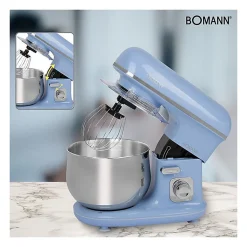 Robot pétrin multifonction 5L 1100W Bomann KM 6030 CB Bleu
