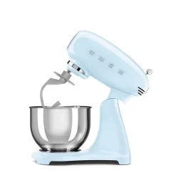 Robot sur socle 4.8l 800w bleu azur Smeg SMF03PBEU années 50