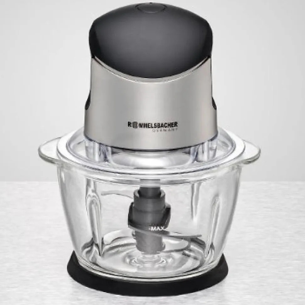 Rommelsbacher Multi Food Chopper 1l stainless steel black Schwarz MZ 400 (MZ 400)