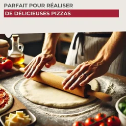 Rouleau à pâtisserie en bois 25 cm Fackelmann Wood Edition