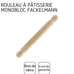 Rouleau à pâtisserie en bois 40 cm Fackelmann Wood Edition