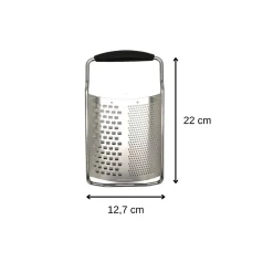 Râpe à fromage inox 2 en 1 22 cm Fackelmann