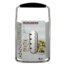 Râpe à fromage inox 2 en 1 22 cm Fackelmann