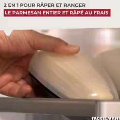 Râpe à parmesan et sa boîte de rangement 19 cm Fackelmann Handmade Tradition
