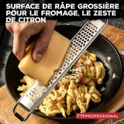 Râpe à zeste longue gros grain avec couvercle de protection 42 cm FM Professional Gourmet