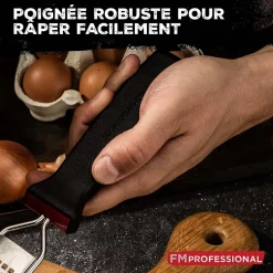 Râpe à zeste longue gros grain avec couvercle de protection 42 cm FM Professional Gourmet