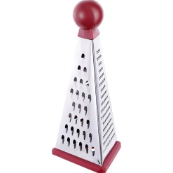 Râpe pyramide inox gris - Rouge- 5five