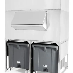 Réserve-Bac à Glaçons Inox 1000kg avec chariots de manutention - BREMA - DRB1200/M800/1500