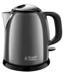 RUSSELL HOBBS 24993-70 Bouilloire Compacte Colours Plus Capacité 1 L Filtre Anti-Calcaire Amovible Lavable - Gris