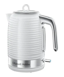 Russell Hobbs 24360-70 Bouilloire 1,7L Inspire, Ebullition Rapide, Niveau Eau Visible, Filtre Anti-Calcaire - Blanc