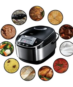 Russell Hobbs - Multicuiseur electrique CookHome - 6 fonctions - Noir - Revêtement antiadhesif