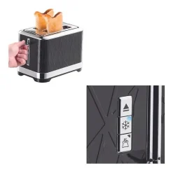 Russell Hobbs 28091-56 Toaster Grille-Pain Structure, Lift'n Look, Fentes XL, Cuisson Ajustable, Réchauffe Viennoiseries - Noir
