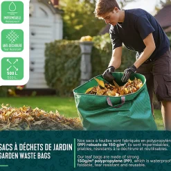 Sac de jardin 500L Lot de 6 sacs Extra Large VOUNOT