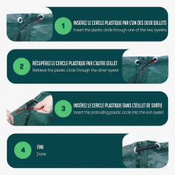 Sac de jardin 500L Lot de 6 sacs Extra Large VOUNOT