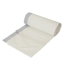 Sac poubelle vendu par 20 à poignée 50 L couleur blanc