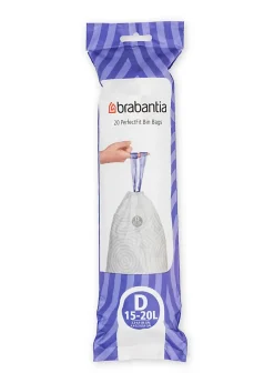 Sac-poubelle Brabantia PerfectFit blanc 20 L