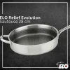 Sauteuse 28 cm en inox 18/10 Elo Relief Evolution