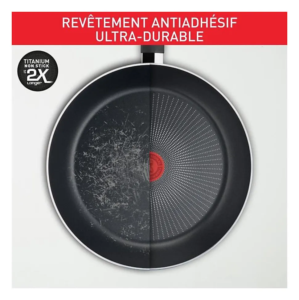Sauteuse anti-adhésive 24cm + couvercle Tefal C2893202