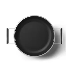Sauteuse crème mat 28cm + couvercle Smeg DPF2812CRM