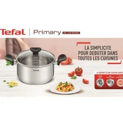 Sauteuse inox 24cm + couvercle Tefal E3093204 primary