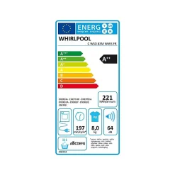 Sèche-linge frontal WHIRLPOOL CWSD83MWWSFR