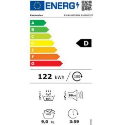 Sèche-linge pompe à chaleur 60cm 9kg blanc Electrolux EW6HI6295BN gentlecare 600