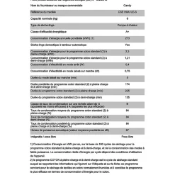 Sèche-linge pompe à chaleur 8kg 118L CANDY 59.6cm A, CSEH8A1LES