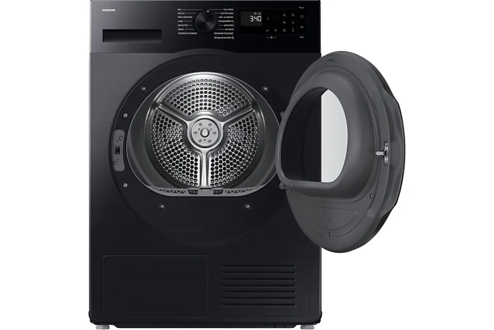 Sèche-linge pompe à chaleur 60cm 9kg noir Samsung DV90DG52A0AB