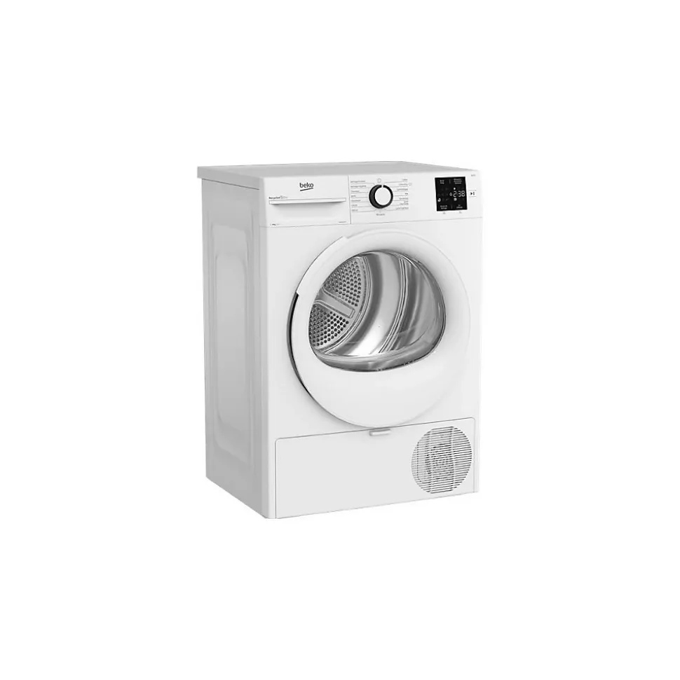 Sèche-linge pompe à chaleur 60cm 8kg blanc Beko D3H18301W b300