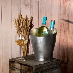 Seau à glace en métal 2 bouteilles (5 L) Argent - Alloy Argent par Koala