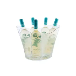 Seau pour 4 à 5 bouteilles Transparent - Tulip par Koala