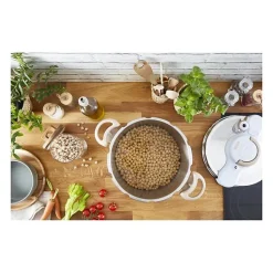 SEB Cocotte-minute 7,5 L, Induction, Inox, Sécurité 5 points, Fabriqué en France, Autocuiseur Clipso Minut Eco Respect P4624871