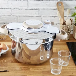 SEB Cocotte-minute inox, Autocuiseur 9 L, Induction, Sécurité 5 points, Fabriqué en France, Clipso Minut Eco Respect P4624970